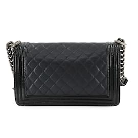 Chanel-Chanel Boy Chanel Chain Shoulder Bag-Black