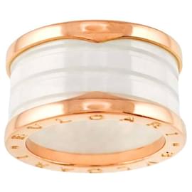 Bulgari-Bvlgari B-zero1 4-Band Ring-White,Golden