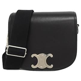 Céline-Celine Small Busas Strap Shoulder Bag-Black