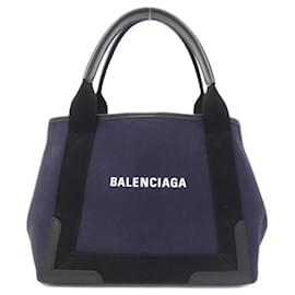 Balenciaga-Sac à main Balenciaga Navy Cabas S-Noir,Bleu Marine