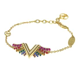 Louis Vuitton-Louis Vuitton Essential V Charm Bracelet-Golden