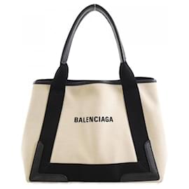 Balenciaga-Sac à main Balenciaga Navy Cabas S-Noir