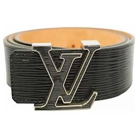 Louis Vuitton-Louis Vuitton Epielectric Santur LV Initial Belt-Black