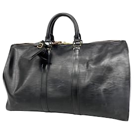 Louis Vuitton-Louis Vuitton Epi Keepall 45 Boston Bag-Black