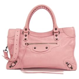 Balenciaga-Sac à main Medium Le City de Balenciaga-Rose