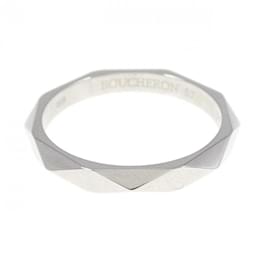 Boucheron-Boucheron Faceted Platinum Band Ring-Other