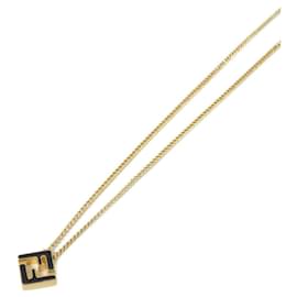 Fendi-Fendi 8AK891 B09 Necklace-Black,Golden