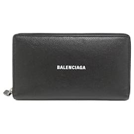 Balenciaga-Balenciaga Cash Continental Wallet-Black,White