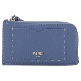 Fendi-Porte-monnaie Fendi Selleria Peekaboo-Bleu clair