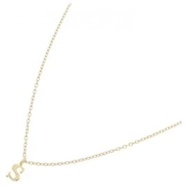 Autre Marque-K18YG Initial Necklace-Other