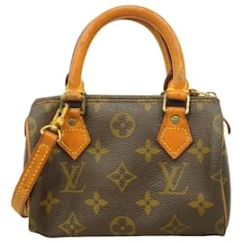 Louis Vuitton-Louis Vuitton Monogram Mini Speedy Handbag-Brown