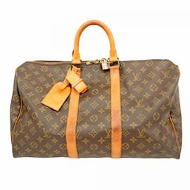 Louis Vuitton-Louis Vuitton Monogram Keepall 45 Boston Bag-Brown