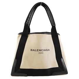 Balenciaga-Sac à main Balenciaga Navy Cabas S-Noir