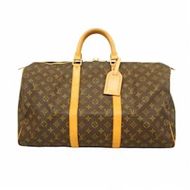 Louis Vuitton-Louis Vuitton Monogram Keepall 50 Boston Bag-Brown