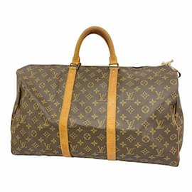 Louis Vuitton-Louis Vuitton Boston Bag Monogram Keepall 50-Brown