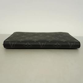 Louis Vuitton-Louis Vuitton Long Wallet Monogram Eclipse Zippy Organizer-Brown,Black