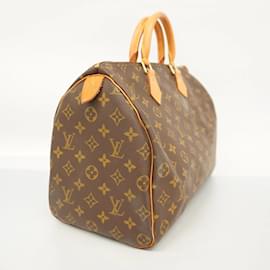 Louis Vuitton-Louis Vuitton Monogram Speedy 35 Handbag-Brown