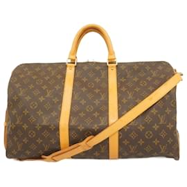Louis Vuitton-Louis Vuitton Monogram Keepall Bandouliere 50-Brown