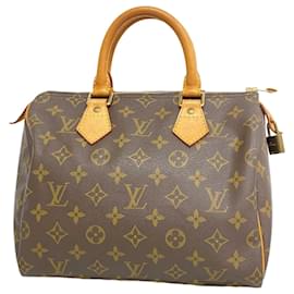 Louis Vuitton-Louis Vuitton Monogram Speedy 25 Handbag-Brown