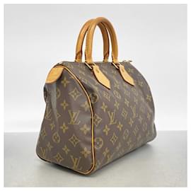 Louis Vuitton-Louis Vuitton Monogram Speedy 25 Handbag-Brown