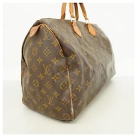 Louis Vuitton-Louis Vuitton Monogram Speedy 40 Handbag-Brown