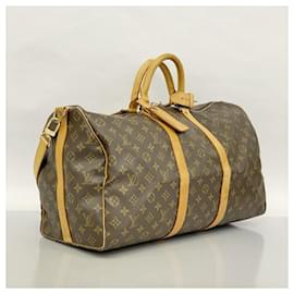 Louis Vuitton-Louis Vuitton Boston Bag Monogram Keepall Bandouliere 50-Brown
