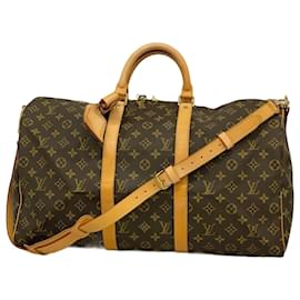 Louis Vuitton-Louis Vuitton Monogram Keepall Bandouliere 50-Brown