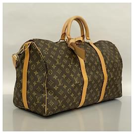 Louis Vuitton-Louis Vuitton Monogram Keepall Bandouliere 50-Brown