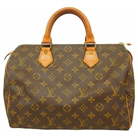 Louis Vuitton-Louis Vuitton Monogram Speedy 30 Handbag-Brown