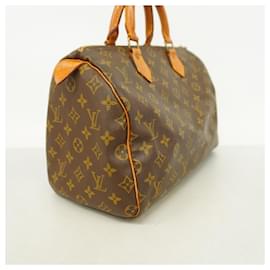 Louis Vuitton-Louis Vuitton Monogram Speedy 30 Handbag-Brown