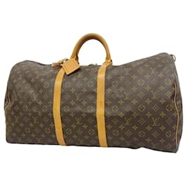 Louis Vuitton-Louis Vuitton Monogram Keepall 60 Boston Bag-Brown