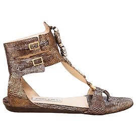 Jimmy Choo Embossed Strappy Sandals Multiple colors