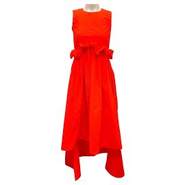Valentino Garavani Ärmelloses Cocktailkleid mit Rüschen in Neonorange von RED Valentino 2020 Orange