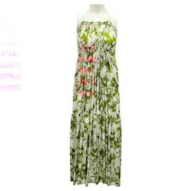 Autre Marque-Lee Mathews White / Pink Multi Floral Halter Neck Maxi Dress-Multiple colors