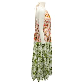 Autre Marque-Lee Mathews White / Pink Multi Floral Halter Neck Maxi Dress-Multiple colors