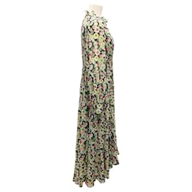 Autre Marque-Cinq a Sept Green / Pink Floral Maxi Dress-Green