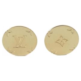 Louis Vuitton-Louis Vuitton Gold Cufflinks-Golden