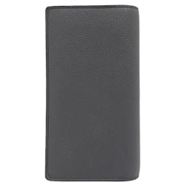 Louis Vuitton-Louis Vuitton LV Aerogram Portefeuille Brazza Wallet-Black