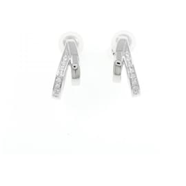 Mikimoto-Mikimoto 18K White Gold Diamond Clip Earrings-Other