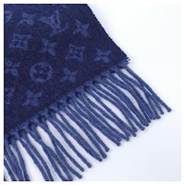 Louis Vuitton-Louis Vuitton Cashmere Shawl-Blue,Purple