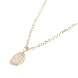 Bulgari-Bvlgari Pink Gold Diamond Pendant Necklace-Golden