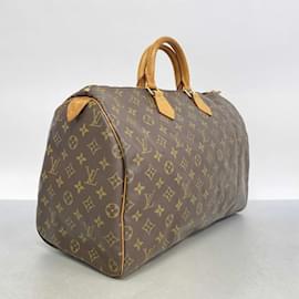 Louis Vuitton-Louis Vuitton Monogram Speedy 40 Handbag-Brown