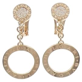 Bulgari-Bvlgari 18K Pink Gold Drop Earrings-Other