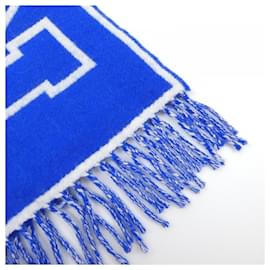 Louis Vuitton-Louis Vuitton Blue Cashmere Shawl-Blue