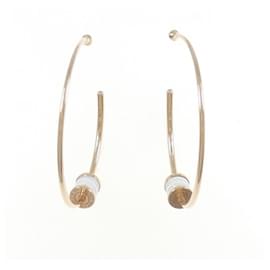 Bulgari-Bvlgari 750YG Ceramic Half Hoop Earrings-Other