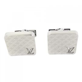 Louis Vuitton Silver Cufflinks Silvery