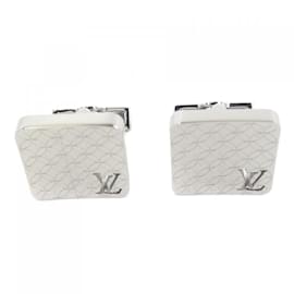 Louis Vuitton-Louis Vuitton Silver Cufflinks-Silvery