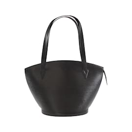 Louis Vuitton-Louis Vuitton Epi Saint Jacques Shopping Shoulder Bag-Black