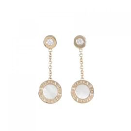 Bulgari-Bvlgari 18K Pink Gold Drop Earrings-Other