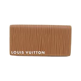 Louis Vuitton-Louis Vuitton Epi XL Portefeuille Brazza Wallet-Cognac